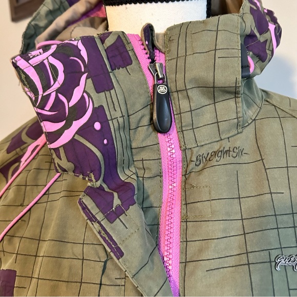 ACE 686 Ski Snowboarding Womens Jacket Ultra Warm infiDry Purple & Green… - Picture 9 of 13